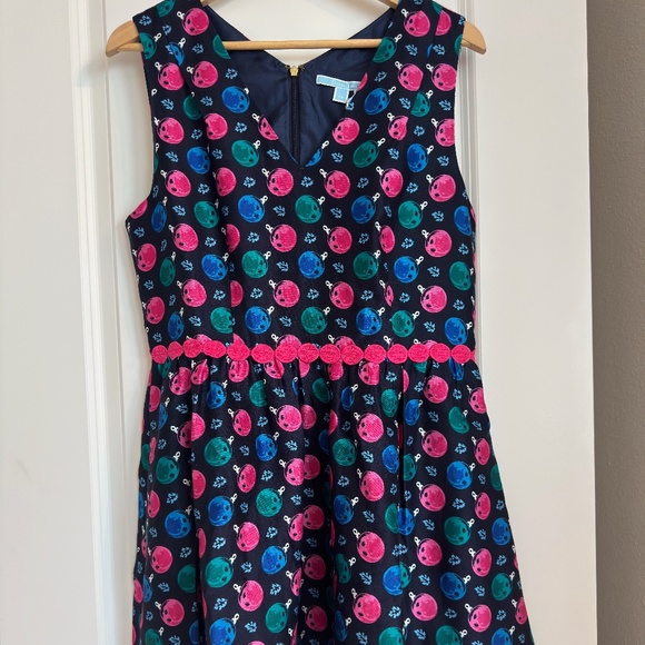 NWT Draper James Jingle Dots Holiday Sleeveless Dress - Picture 1 of 5